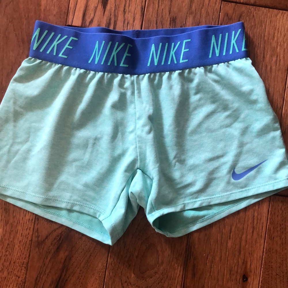 Girls Small, Dri-fit, Shorts, Green and Blue